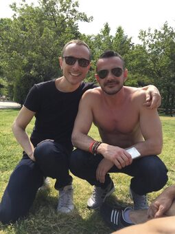 Roberto e Marco al Parco Sempione, Milano 2016